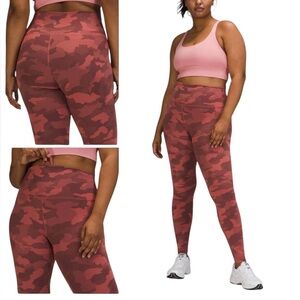 Lululemon Wunder Train Camo High Rise 28”